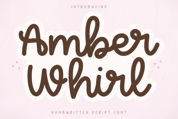 Amber Whirl: A Modern Handwritten Script Font with Style