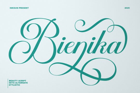 Bienika: The Modern Calligraphy Script for Elegant Branding