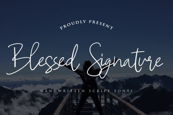 Blessed Signature: A Handwritten Script Font for Authentic Branding