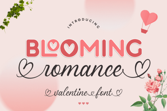 Blooming Romance Duo: A Font Pair for Love-Centric Designs