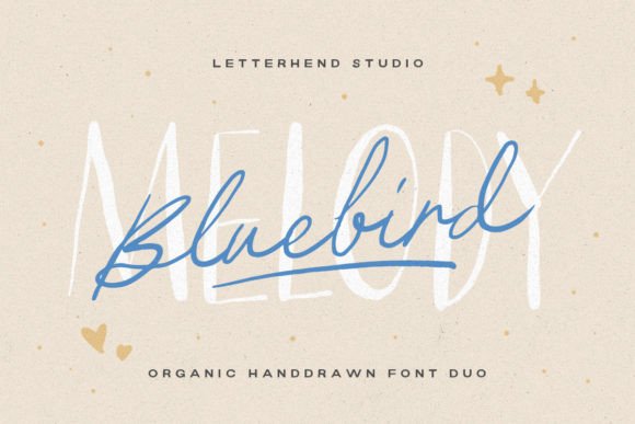 Bluebird Melody: A Harmonious Font Duo for Authentic Design