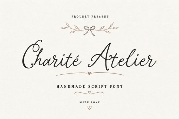 Charite Atelier: A Handmade Script Font for Timeless Design