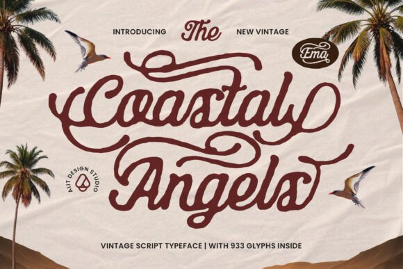 Coastal Angels: Vintage Script for Modern Brands