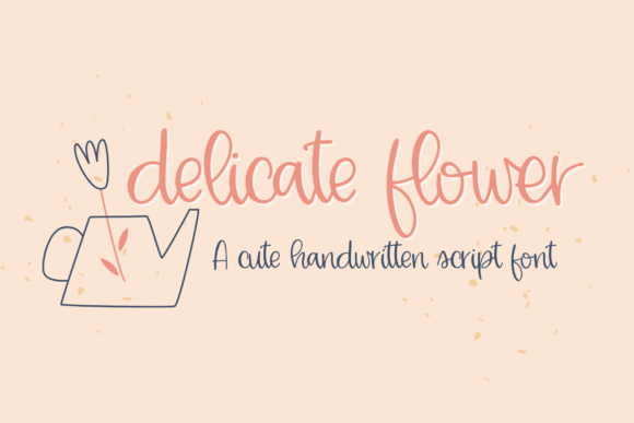 Delicate Flower: A Whimsical Script Font for Charming Designs