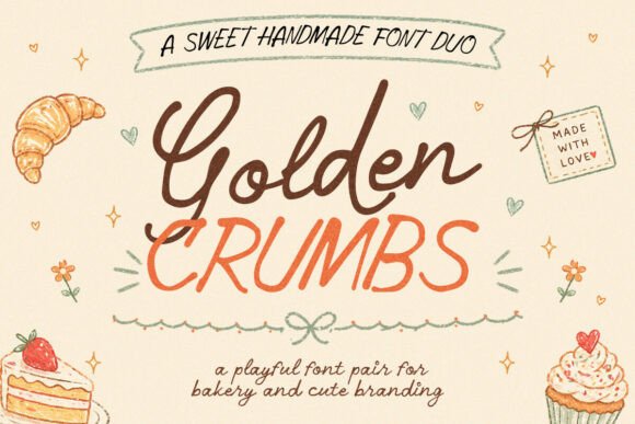 Golden Crumbs: The Font Duo That Brings Warmth to Your Designs