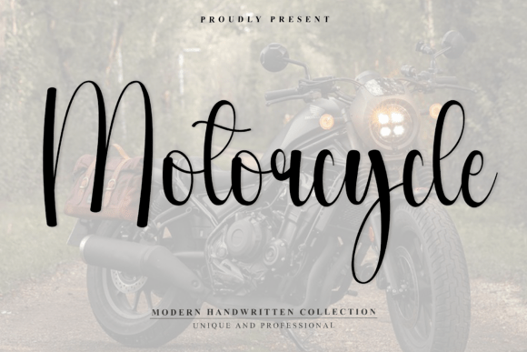 Motorcycle: A Rhythmic Script for Autumnal Branding