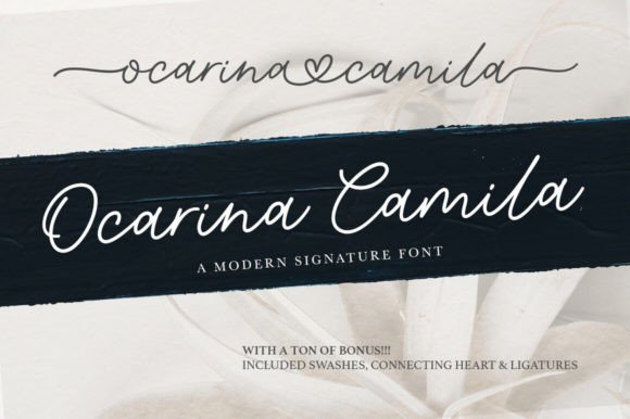 Ocarina Camila: A Modern Script Font with Personality