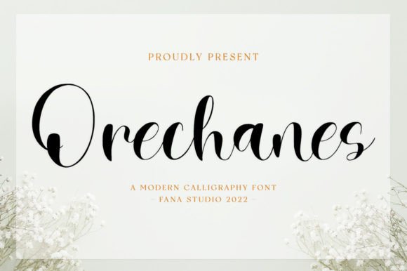 Orechanes: The Handwritten Font for Romantic Design Projects