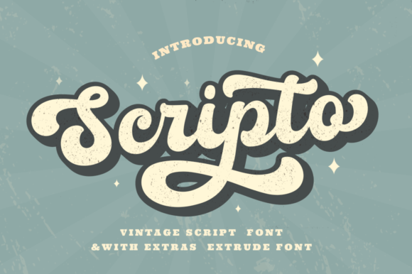 Scripto: A Retro Script Font for Bold Branding