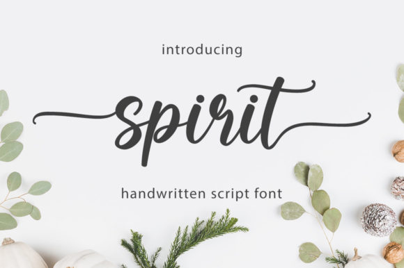 Spirit: A Script Font for Elegant, Modern Branding