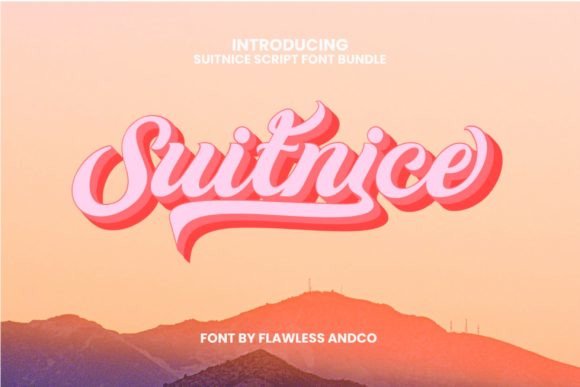 Suitnice: The Groovy Script Font for Bold, Retro-Inspired Designs
