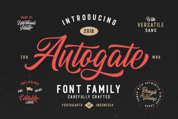 The Autogate Family: A Dynamic Font Duo for Modern Brands