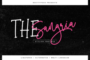 Unleashing Creativity: A Deep Dive into The Sangria Duo Font